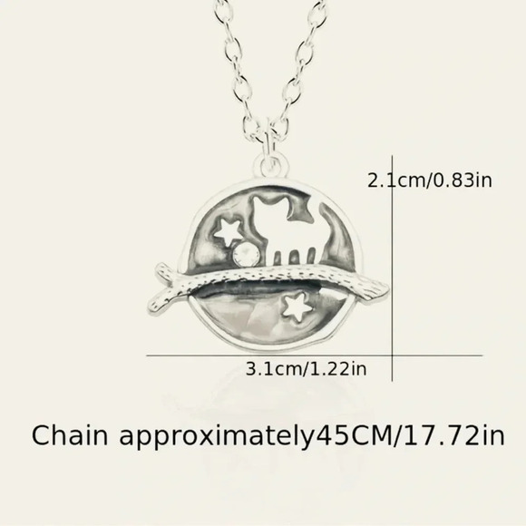 2 LEFT! Cute Cat Pendant Necklace - Picture 2 of 3